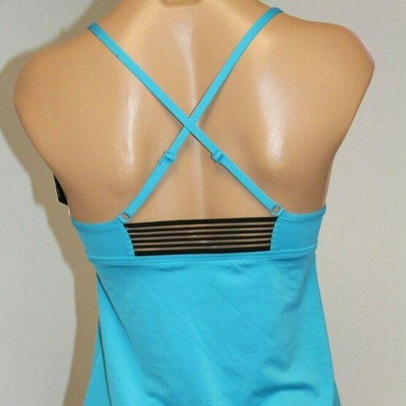 NWT Nike Swimsuit Swimwear 2pc set Size S Tankini High Waist Bottom - Picture 4 of 11